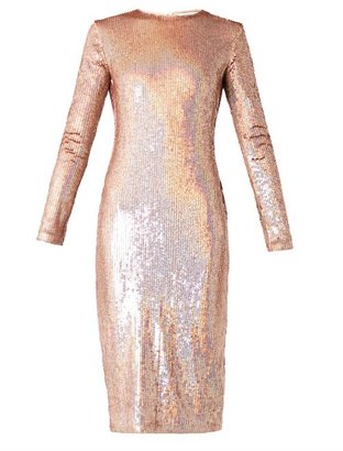 Givenchy Long-sleeved sequinned dress