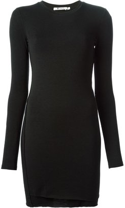 Alexander Wang T BY long sleeve fitted mini dress