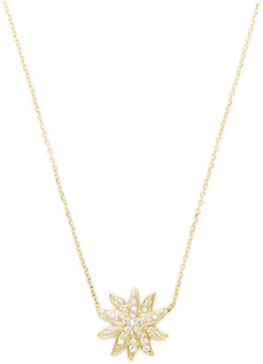 KC Designs Pave Diamond Flower Pendant Necklace