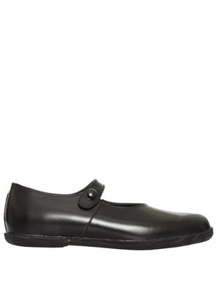 Comme Des Garcons Comme Des Garcons 31433 Mary Jane Leather Shoes Black