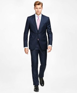 Brooks Brothers Fitzgerald Fit Saxxon Wool Stripe 1818 Suit