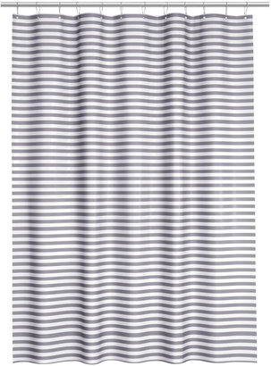 H&M Striped Shower Curtain - Gray/White