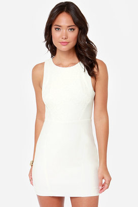 Ark & Co The Lace Between Backless Ivory Dress