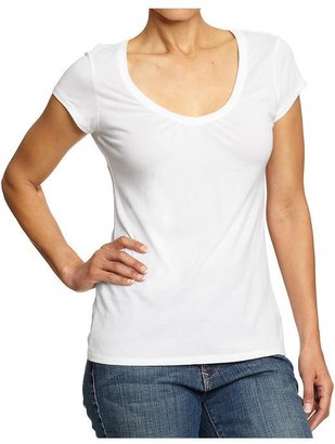 Old Navy Women's Ruched V-Neck Tees
