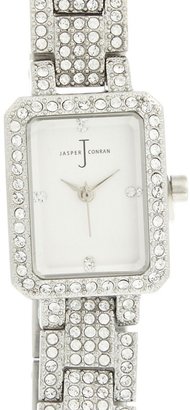 J by Jasper Conran Designer ladies stainless steel crystal watch