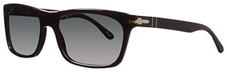 Persol PO3062S 95/58 Rectangular Acetate Framed Polarised Sunglasses, Black
