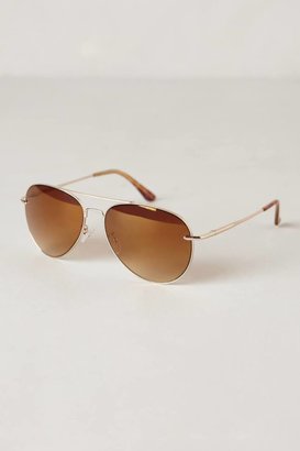 Rosegold Aviator Sunglasses