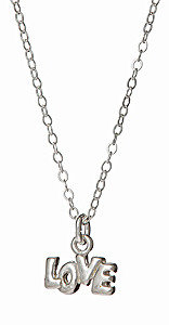 Jessica Elliot Silver Love Charm Necklace