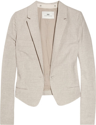 DAY Birger et Mikkelsen South Africa linen and cotton-blend cropped blazer
