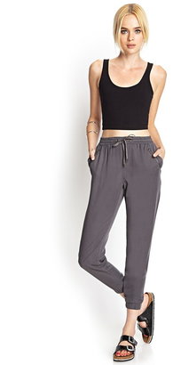 Forever 21 Woven Drawstring Joggers