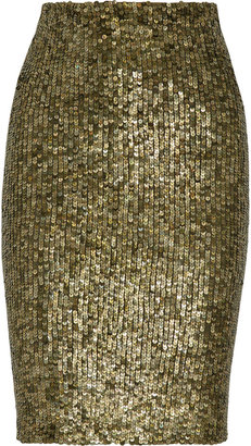Alice + Olivia Bryce sequined pencil skirt
