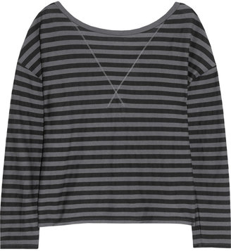L'Agence LA't by Striped cotton-jersey top