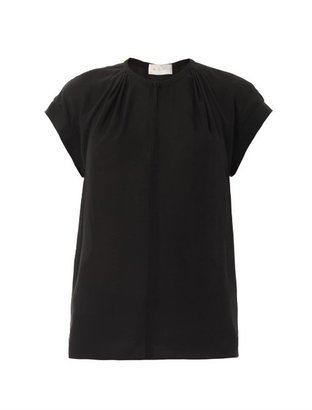 A.L.C. Short-sleeve silk-georgette blouse