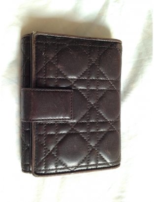 Christian Dior Brown Leather Wallet