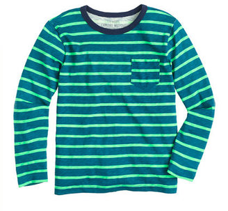 J.Crew Boys' T-shirt in marine blue stripe