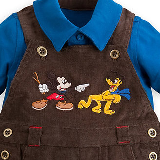 Disney Mickey Mouse and Pluto Dungaree Set for Baby
