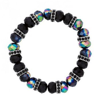 Butterfly by Matthew Williamson Designer jet bead and disc stretch bracelet