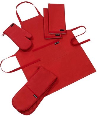 Plain and Simple Kitchen Textile Set - Red