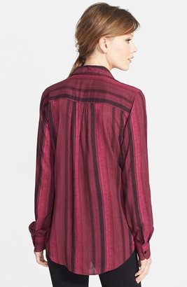 Foxcroft Blurred Stripe Shirt (Petite)
