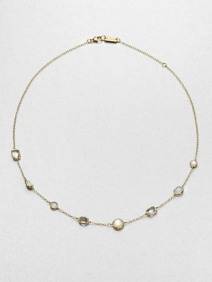Ippolita Gelato Flirt Semi-Precious Multi-Stone & 18K Yellow Gold Mini Station Necklace