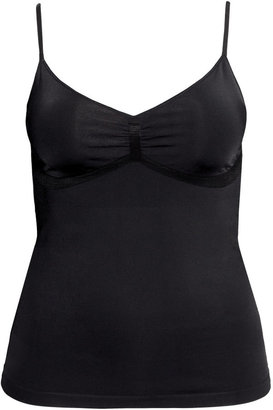 H&M H&M+ Shaping Camisole Top - Black - Ladies