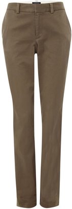 Lands' End Mid Rise Straight Leg Chinos