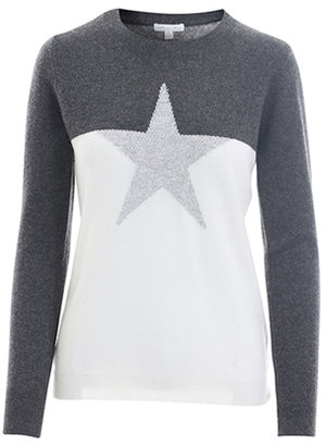 Minnie Rose Cable Star Cashmere Sweater - 18530