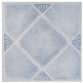 Dynamix Home 7984 Madison Vinyl Tile, 12 by 12-Inch, Blue, Box of 9