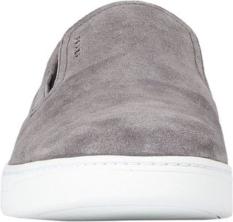Prada Men's Slip-On Sneakers-Grey