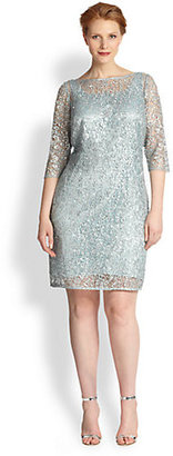 Kay Unger Kay Unger, Sizes 14-24 Lace Sheath Dress