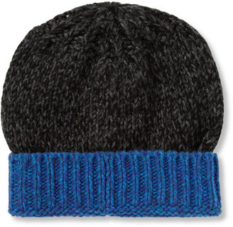 Paul Smith Knitted Wool-Blend Beanie Hat