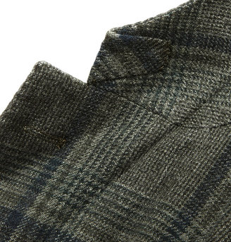Boglioli Unstructured Wool-Blend Prince of Wales Check Blazer