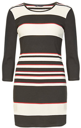 Marks and Spencer M&s Collection 3/4 Sleeve Striped Tunic