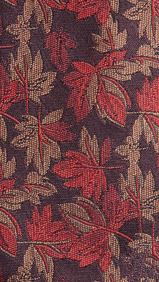 Burberry Leaf Design Silk Tie