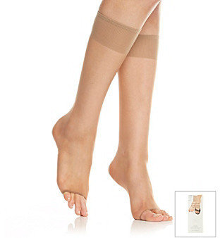 Berkshire Natural Toeless Knee-High Stockings