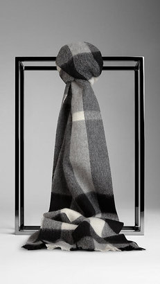 Burberry Exploded Check Cashmere Scarf
