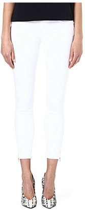 J Brand Tali Zip slim-fit mid-rise cropped jeans