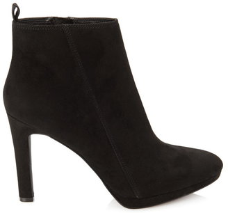 Forever 21 Faux Suede Heeled Booties