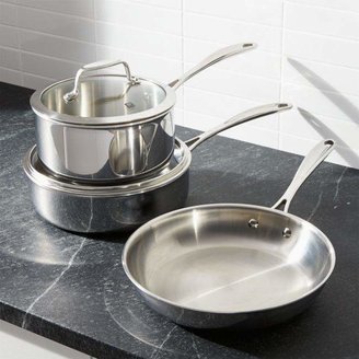 Crate & Barrel ZWILLING A J.A. Henckels VistaClad Stainless Steel 5-Piece Cookware Set