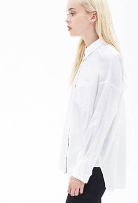 Forever 21 Boxy Collared Button-Down