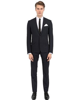 Christian Dior Two Buttons Wool Toile Suit