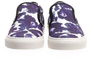 Mother of Pearl Floral slip-on trainers