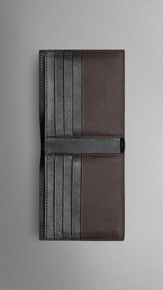 Burberry Grainy Leather Folding Wallet