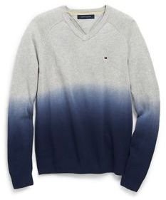 Tommy Hilfiger Men's Dip Dye Vneck Sweater