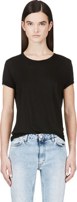 J Brand Black Slub Kiki T-Shirt
