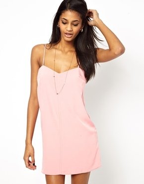 Oh My Love Cami Dress - Pink line