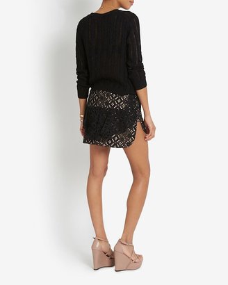 Inhabit Exclusive Cable Knit Sweater: Black