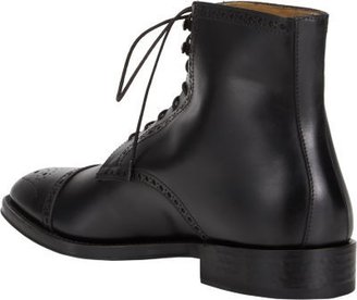 Antonio Maurizi Medallion Cap-Toe Boots-Black