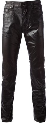 Diesel Black Gold faux leather skinny trousers
