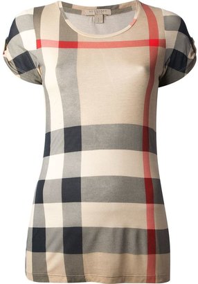 Burberry checked t-shirt